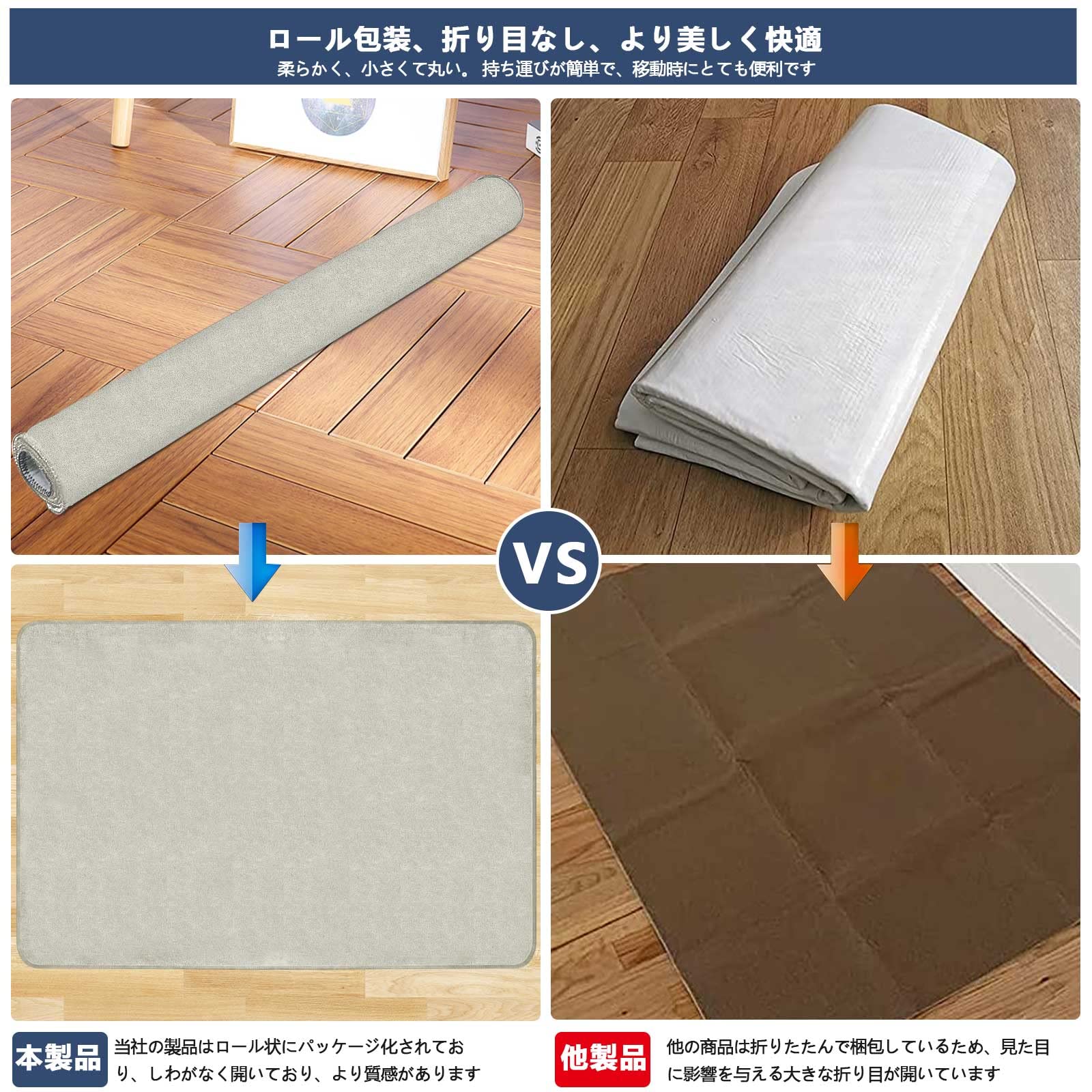 ゲーミング 140cm チェアマット 床保護マットデスク100 カーペット